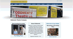 Desktop Screenshot of oddments-theatre.co.uk
